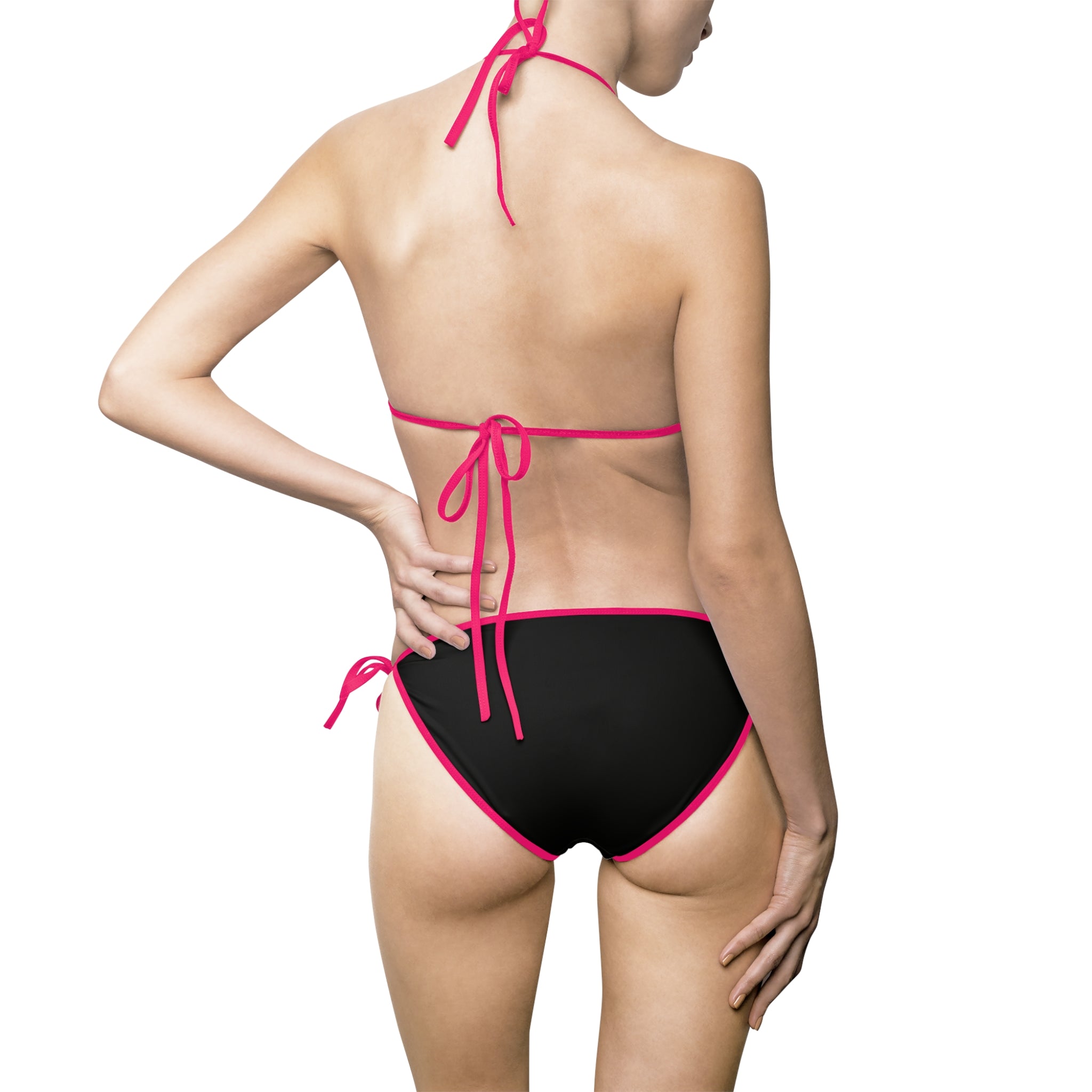Black Tie-Side Bikini — Women's Two-Piece Swimsuit