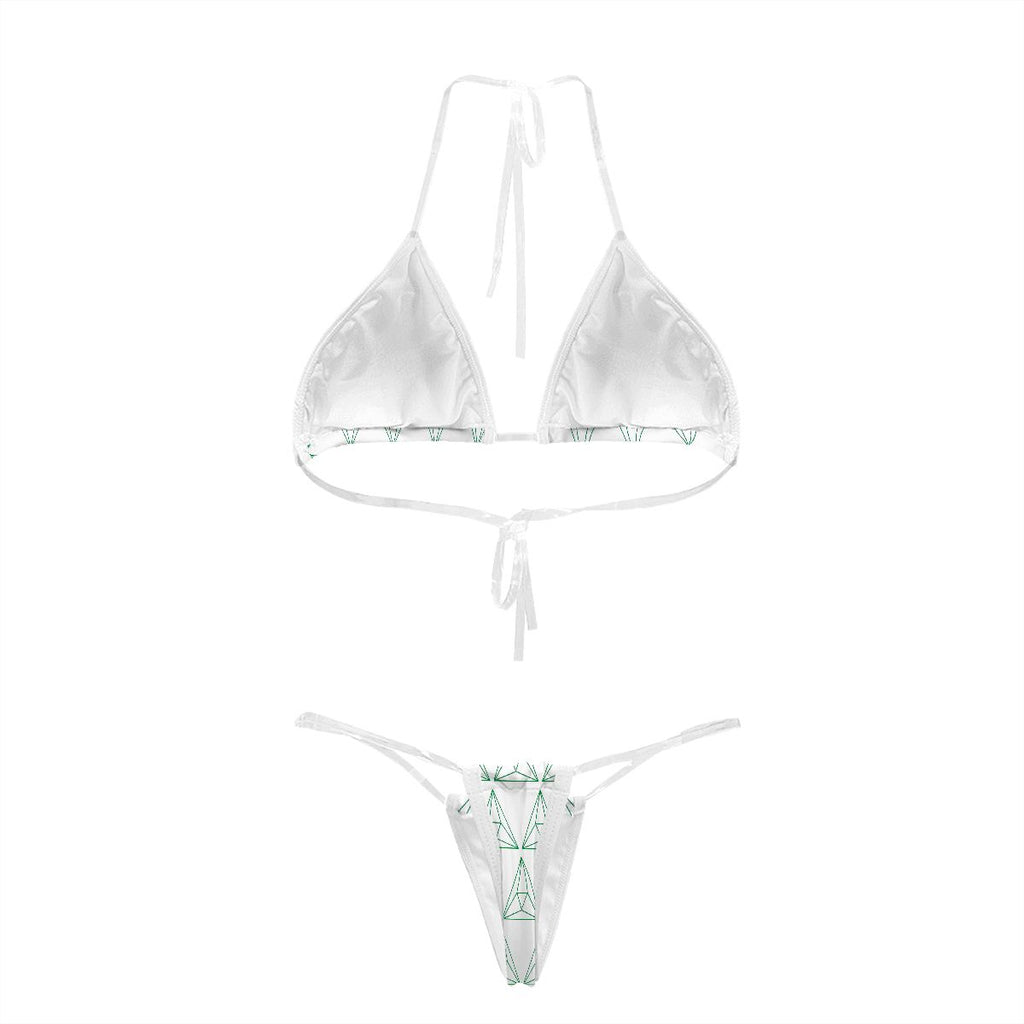 Bikini with Transparent Straps
