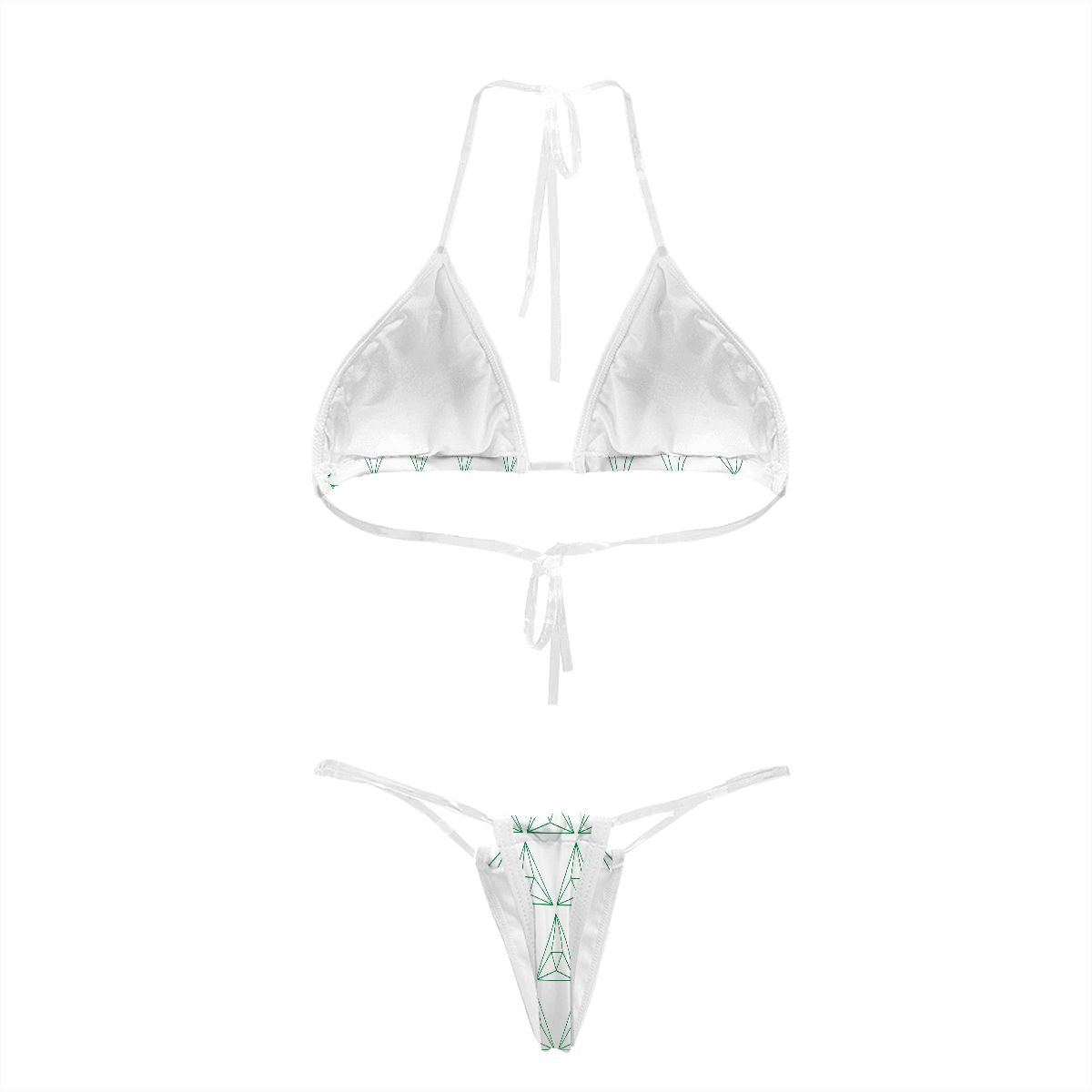 Bikini with Transparent Straps