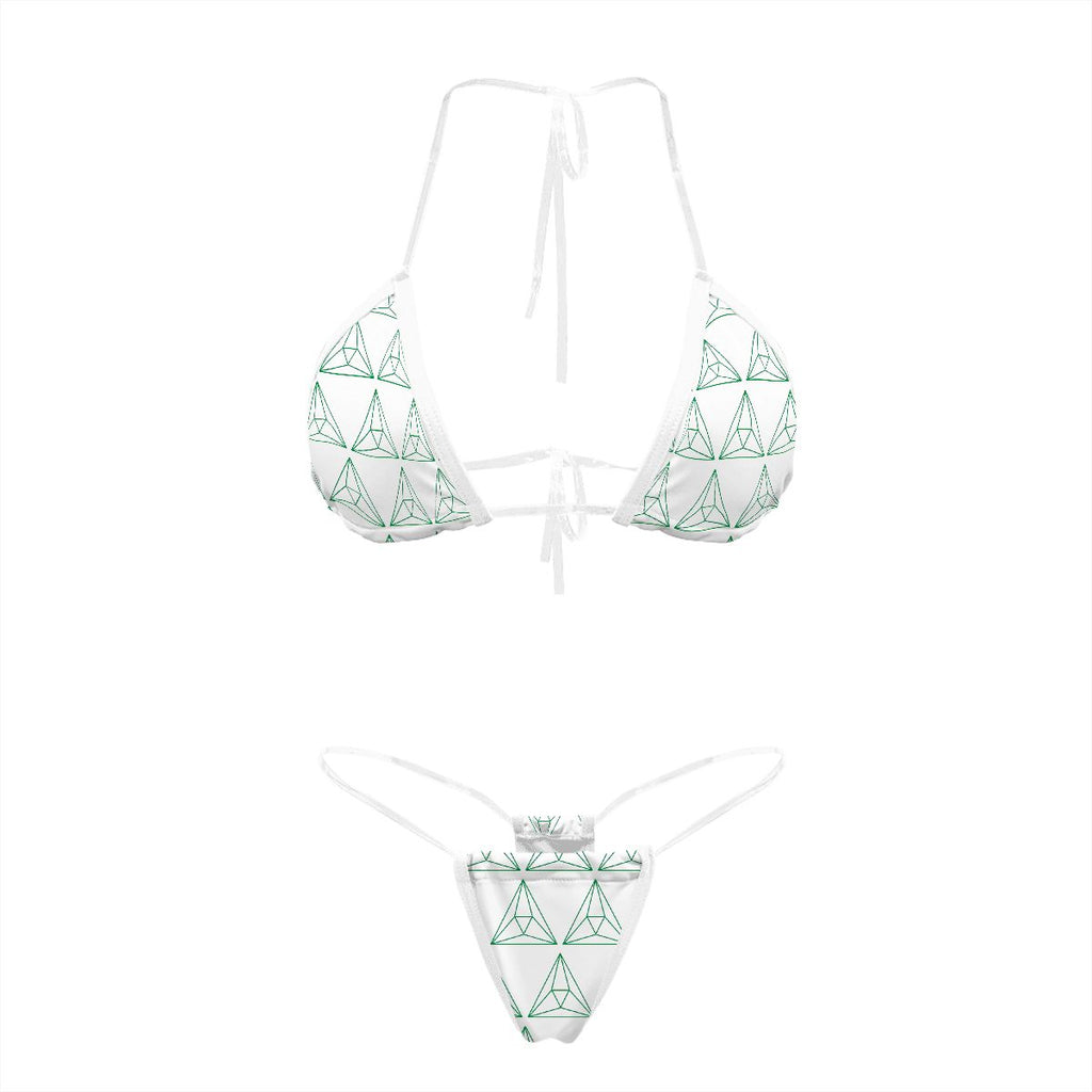 Bikini with Transparent Straps