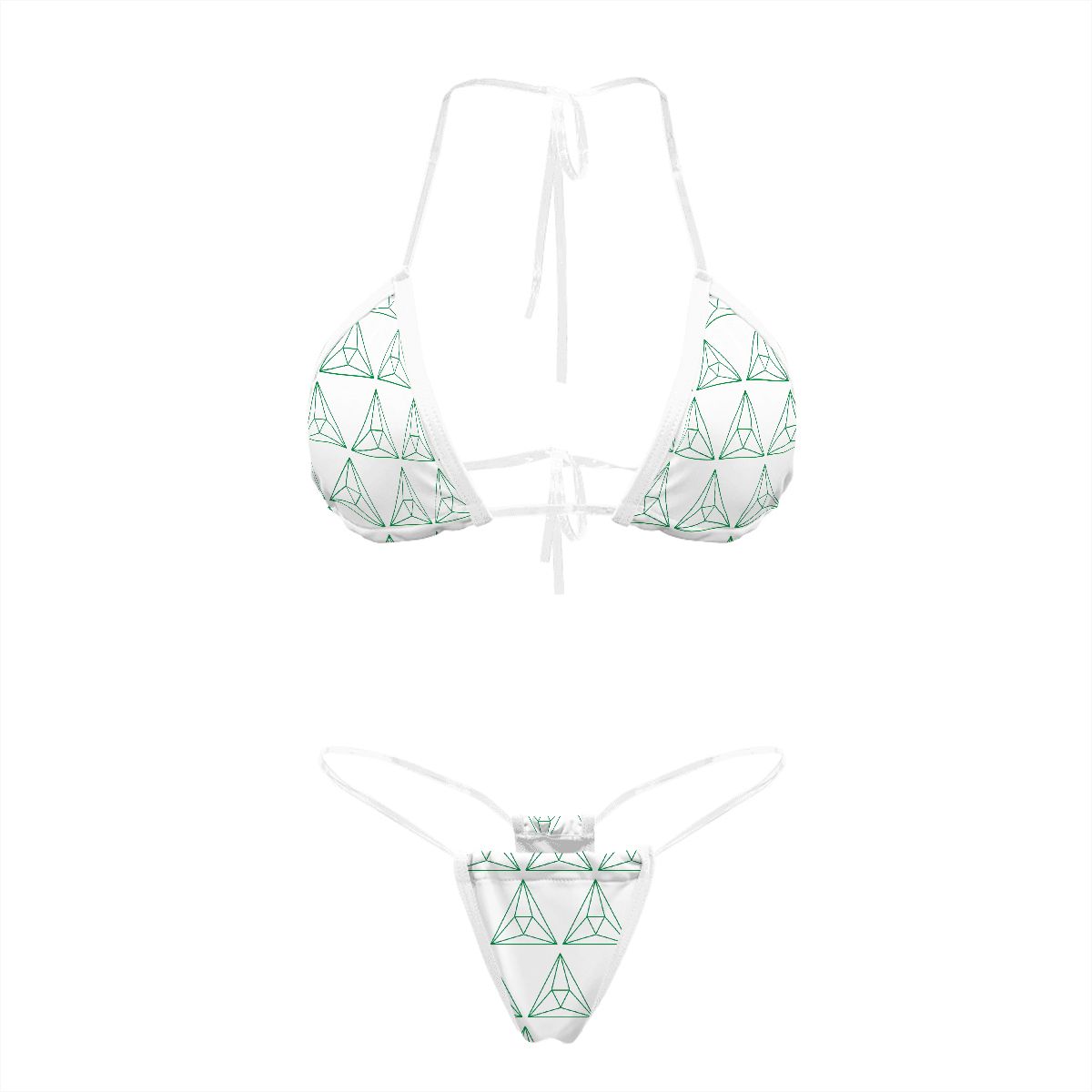 Bikini with Transparent Straps